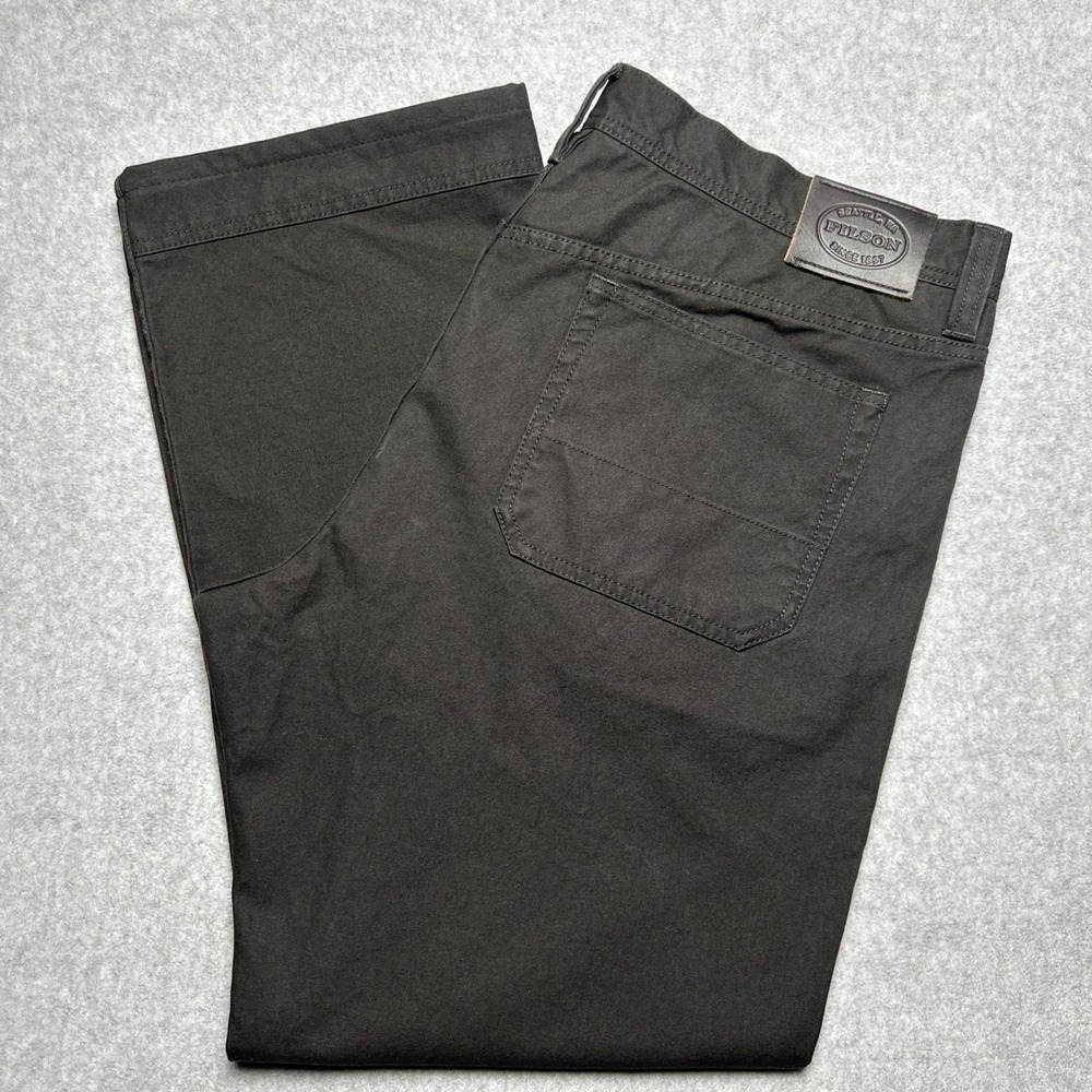 Filson Pants Mens 42x31.5" Raven Original Dry Tin  11.5oz Workwear Relaxed